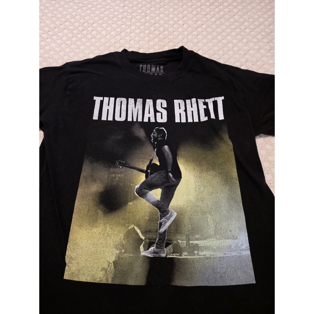 Thomas Rhett Black Logo Cotton Tshirt Unisex‎ Size XS